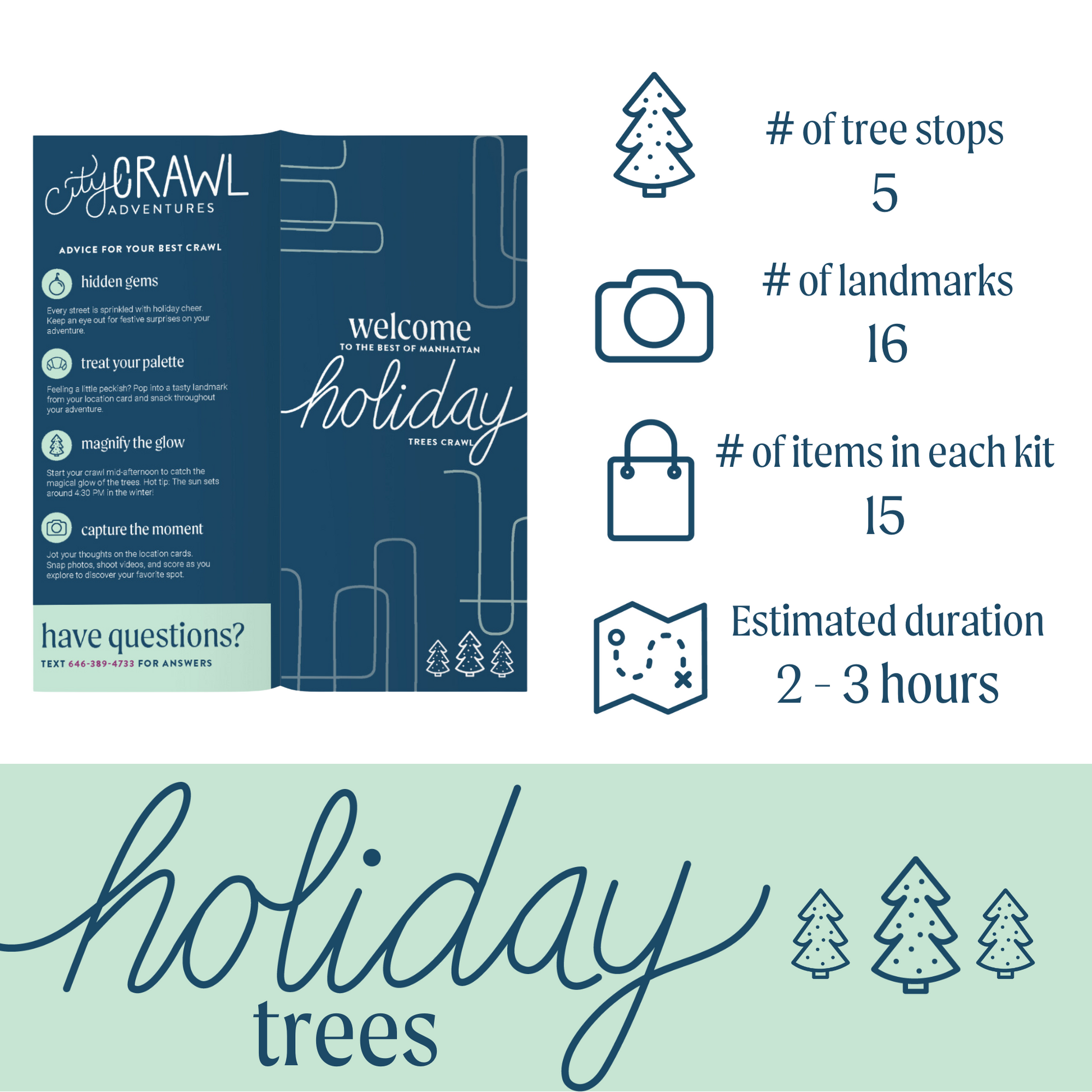 Best of Manhattan Holiday Trees route -City Crawl Adventures